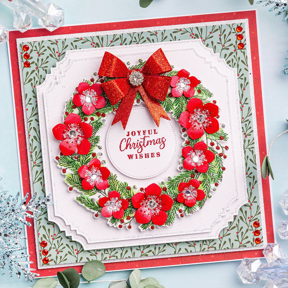 Chloe's Creative Cards Die & Stamp - Beautiful Bouquet Christmas Flowers