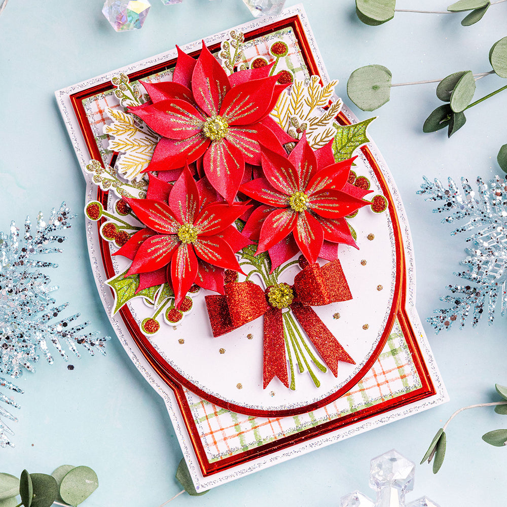 Chloe's Creative Cards Die & Stamp - Beautiful Bouquet Christmas Flowers