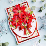 Chloe's Creative Cards Die & Stamp - Beautiful Bouquet Christmas Flowers