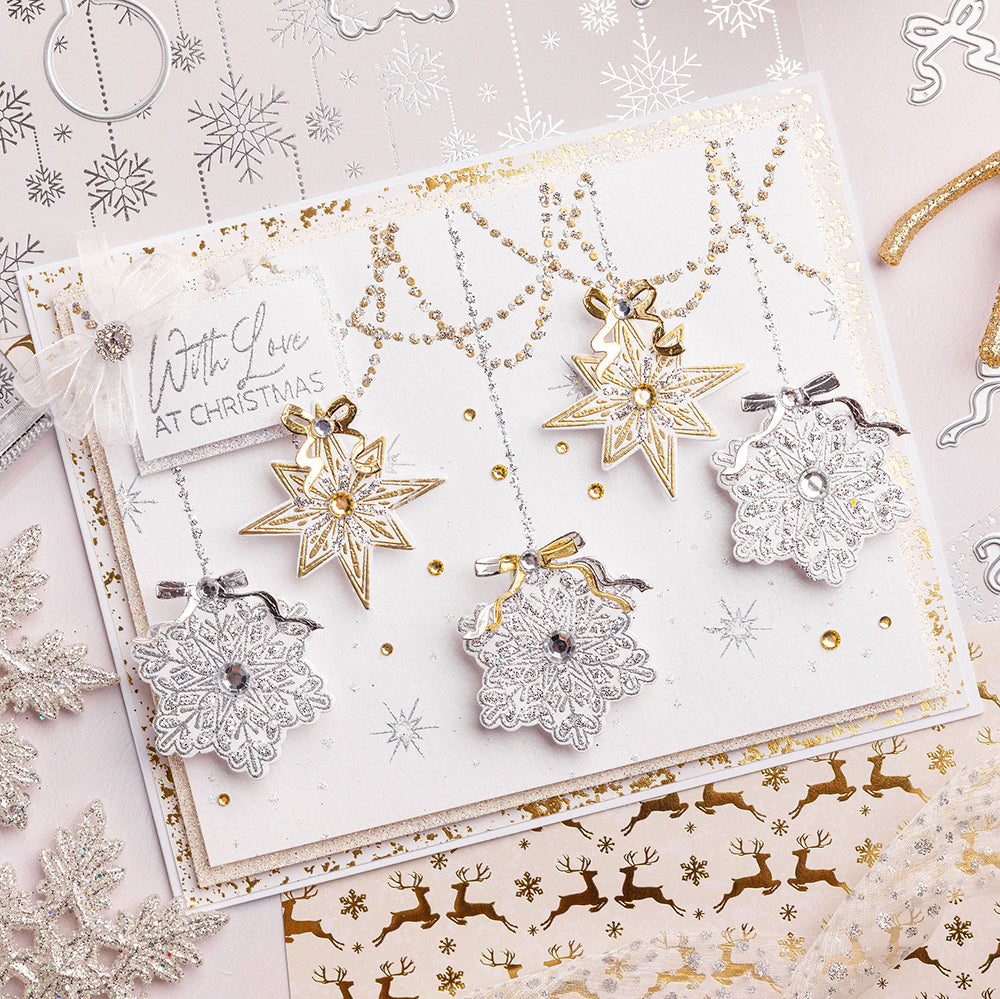 Chloe's Creative Cards Die & Stamp - Gilded Baubles