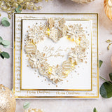 Chloe's Creative Cards Die & Stamp - Christmas Heart Wreath