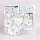 Chloe's Creative Cards Die & Stamp - Christmas Heart Wreath