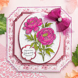 Chloe's Creative Cards Die & Stamp - Peony
