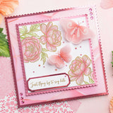 Chloe's Creative Cards Die & Stamp - Peony