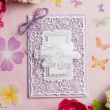 Chloe's Creative Cards Die & Stamp - Sentiment Sent with Caring Thoughts for You
