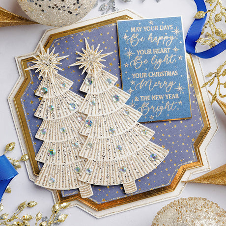 Chloe's Creative Cards Die & Stamp - Starlit Christmas Tree
