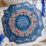 Chloe's Creative Cards Die & Stamp - Starlit Holly Wreath