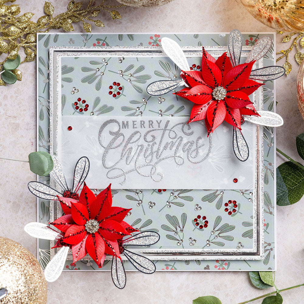 Chloe's Creative Cards Foiled Paper Pad (8 x 8) - Mistletoe Magic