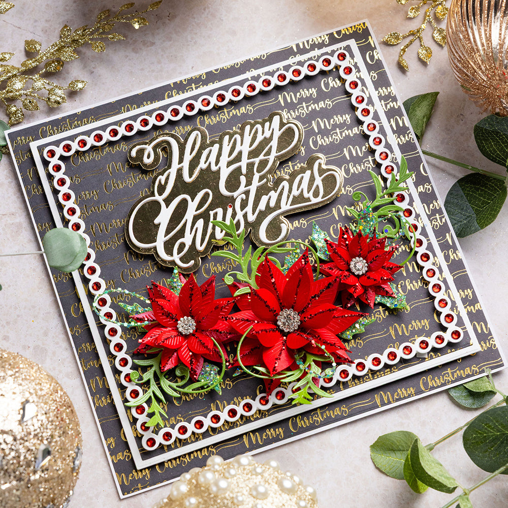 Chloe's Creative Cards Foiled Paper Pad (8 x 8) - Mistletoe Magic