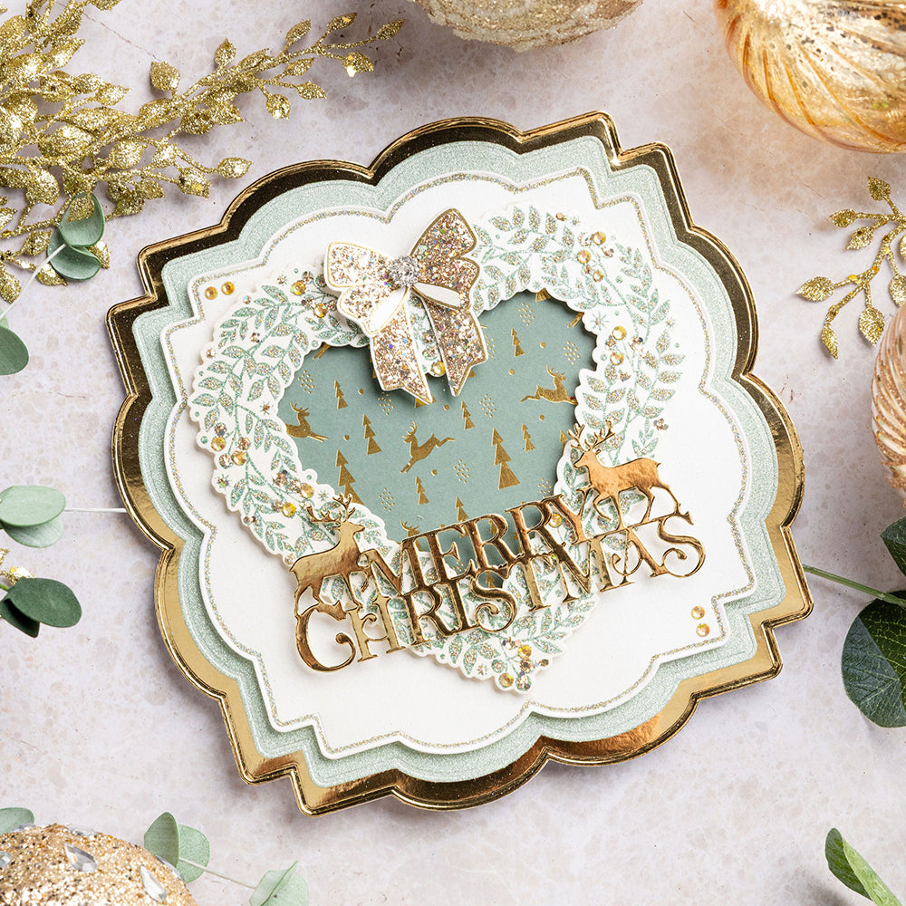 Chloe's Creative Cards Foiled Paper Pad (8 x 8) - Mistletoe Magic