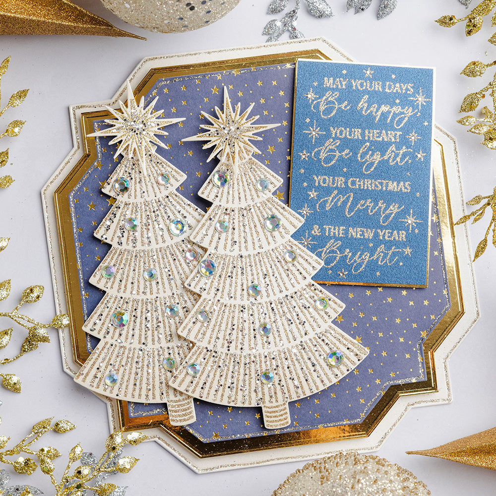 Chloe's Creative Cards Foiled Paper Pad (8 x 8) - Starlit Christmas