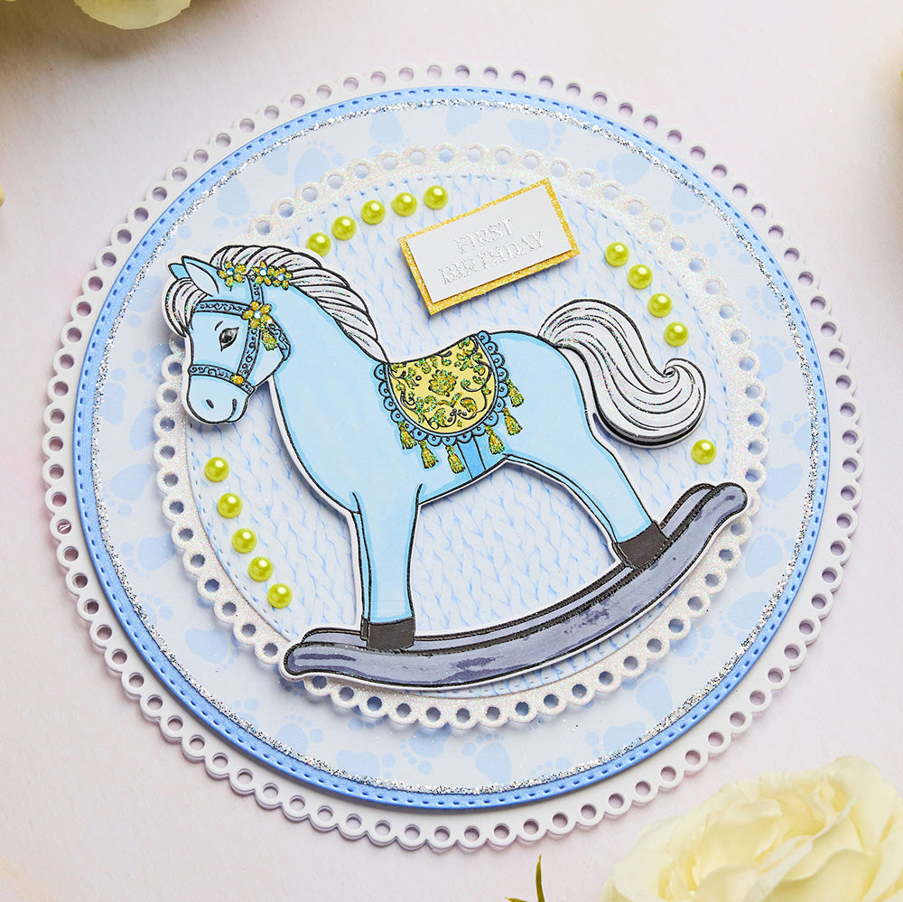 Chloes Creative Cards Metal Die Set - 8x8" Dainty Circles