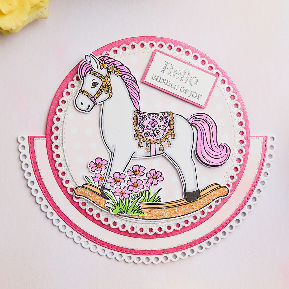 Chloes Creative Cards Metal Die Set - 8x8" Dainty Circles
