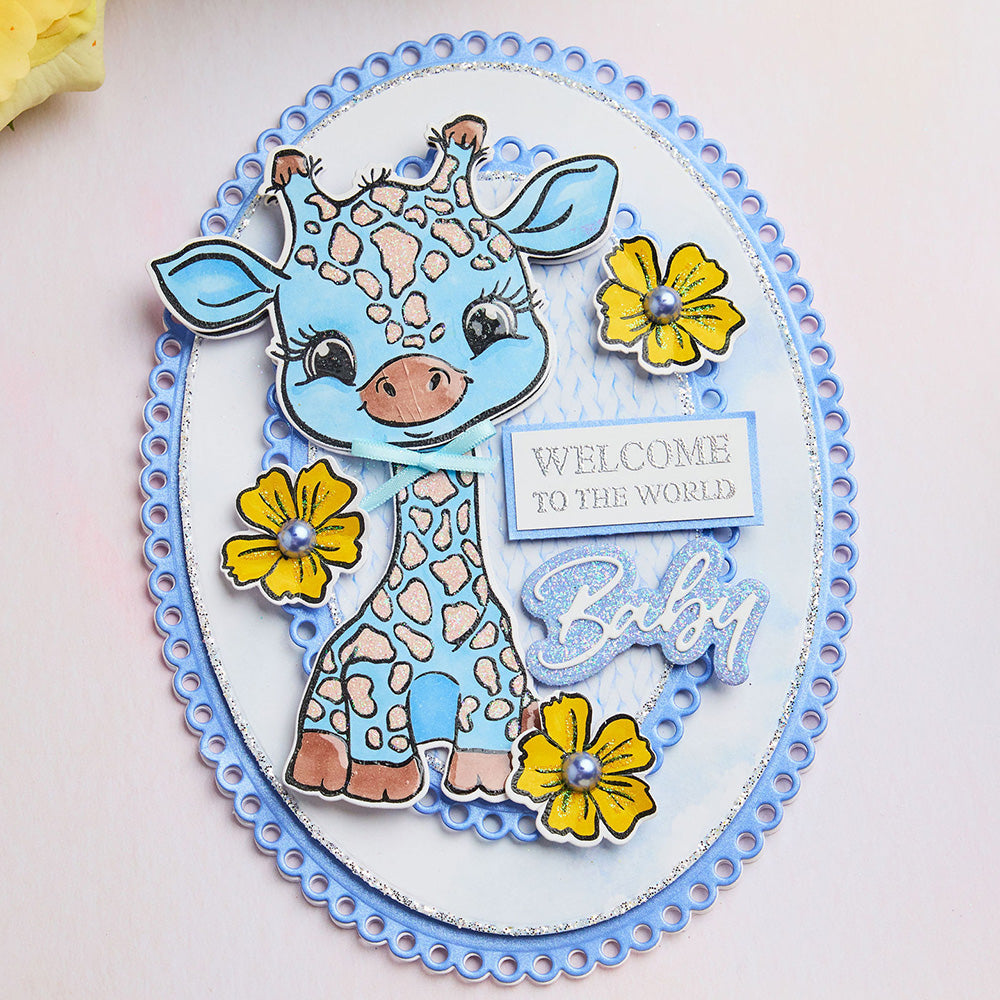 Chloes Creative Cards Metal Die Set - 8x8" Dainty Ovals