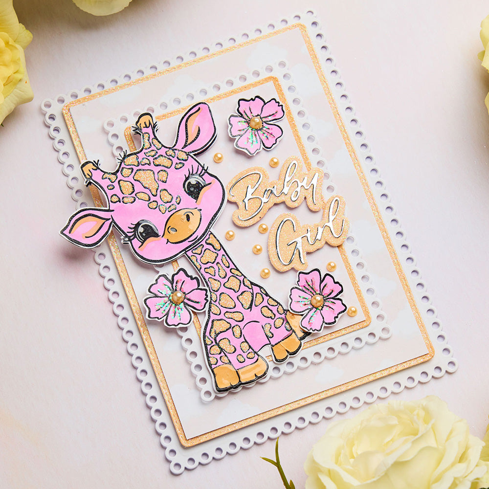 Chloes Creative Cards Metal Die Set - 8x8" Dainty Rectangles