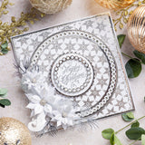 Chloes Creative Cards Metal Die Set –  8x8" Pearly Circles