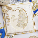 Chloe's Creative Cards Metal Die Set – Corner Ribbon Bow