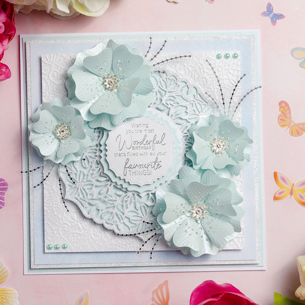 Chloe's Creative Cards Metal Die Set - 6x6 Exquisite Lace Circle