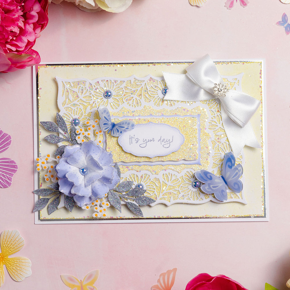 Chloe's Creative Cards Metal Die Set - 5x7 Exquisite Lace Rectangle