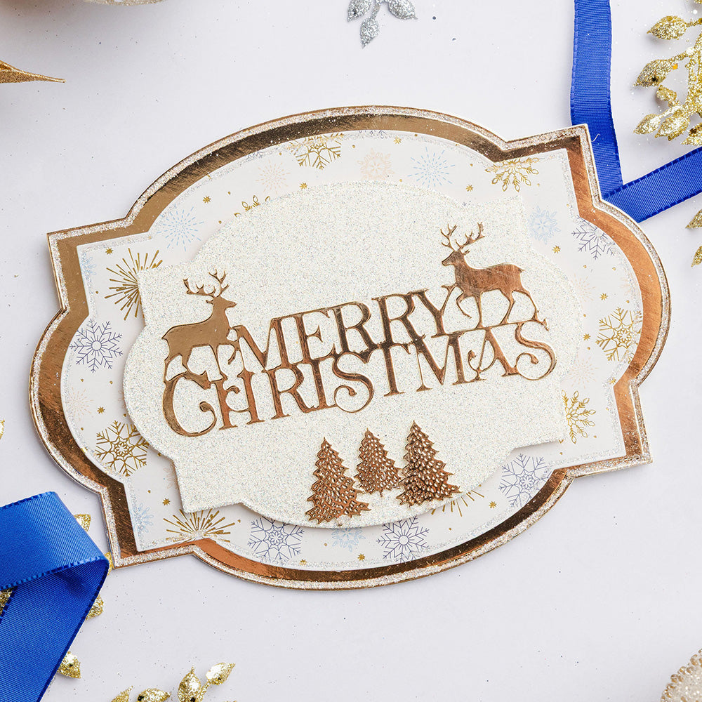Chloe's Creative Cards Metal Die Set – Starlit Merry Christmas
