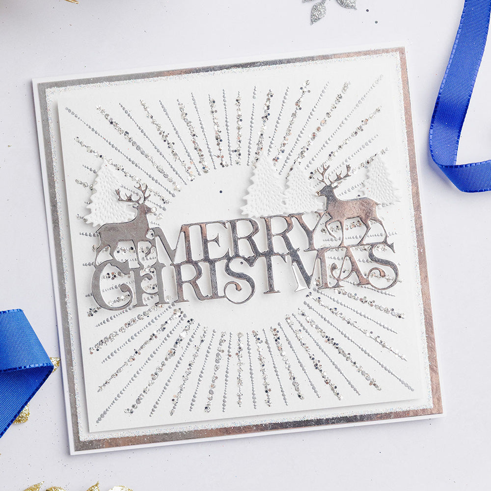 Chloe's Creative Cards Metal Die Set – Starlit Merry Christmas
