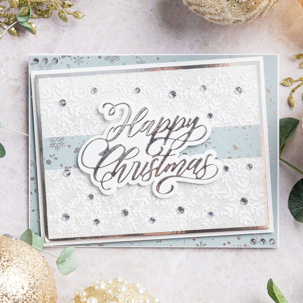 Chloe's Creative Cards Metal Die Set – Snowflake Background