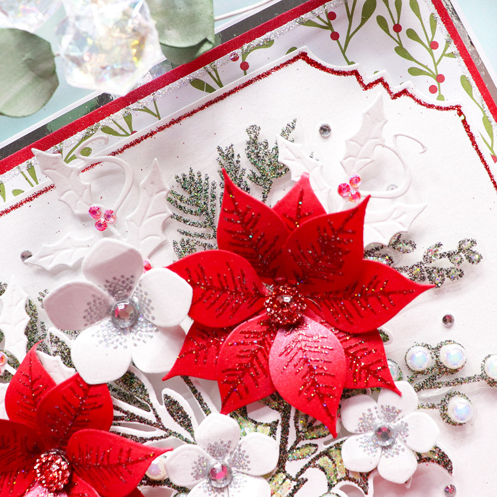 Chloe's Creative Cards Metal Die Set – Swirly Holly