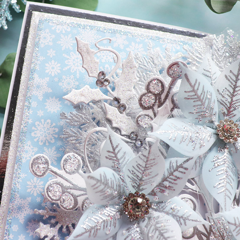 Chloe's Creative Cards Metal Die Set – Swirly Holly
