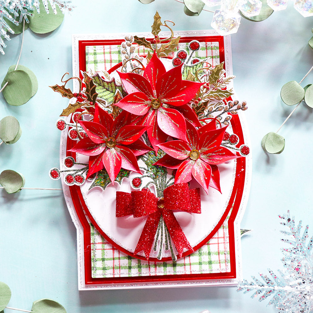 Chloe's Creative Cards Metal Die Set – Swirly Holly