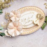 Chloe's Creative Cards Designer Printed Pearl Paper Pad (5x7) - Christmas Flowers