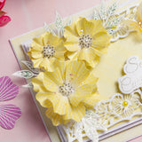 Chloe's Creative Cards Designer Printed Pearl Paper Pad (5x7) - Exquisite & Majestic Flowers