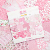 Chloe's Creative Cards 8x8 Designer Printed Paper Pad - Pretty Peonies
