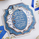 Chloe's Creative Cards Photopolymer Stamp Set (A6) - Beaded Snowflake Background