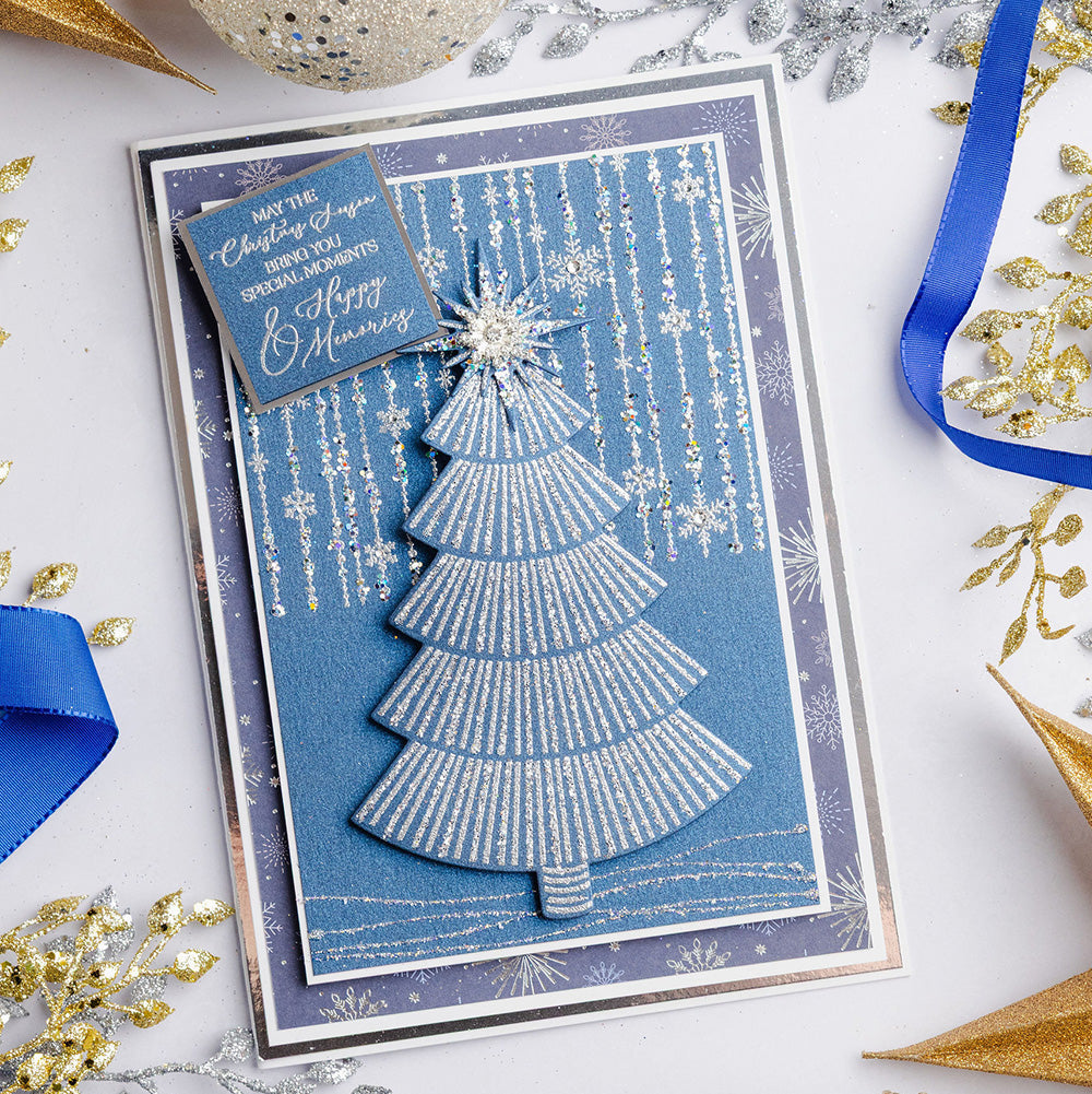 Chloe's Creative Cards Photopolymer Stamp Set (A6) - Beaded Snowflake Background
