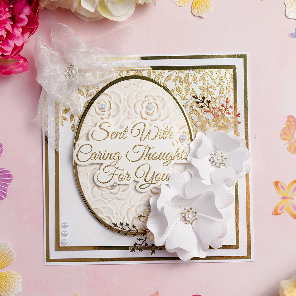 Chloe's Creative Cards Photopolymer Stamp Set (DL) - Falling Leaves