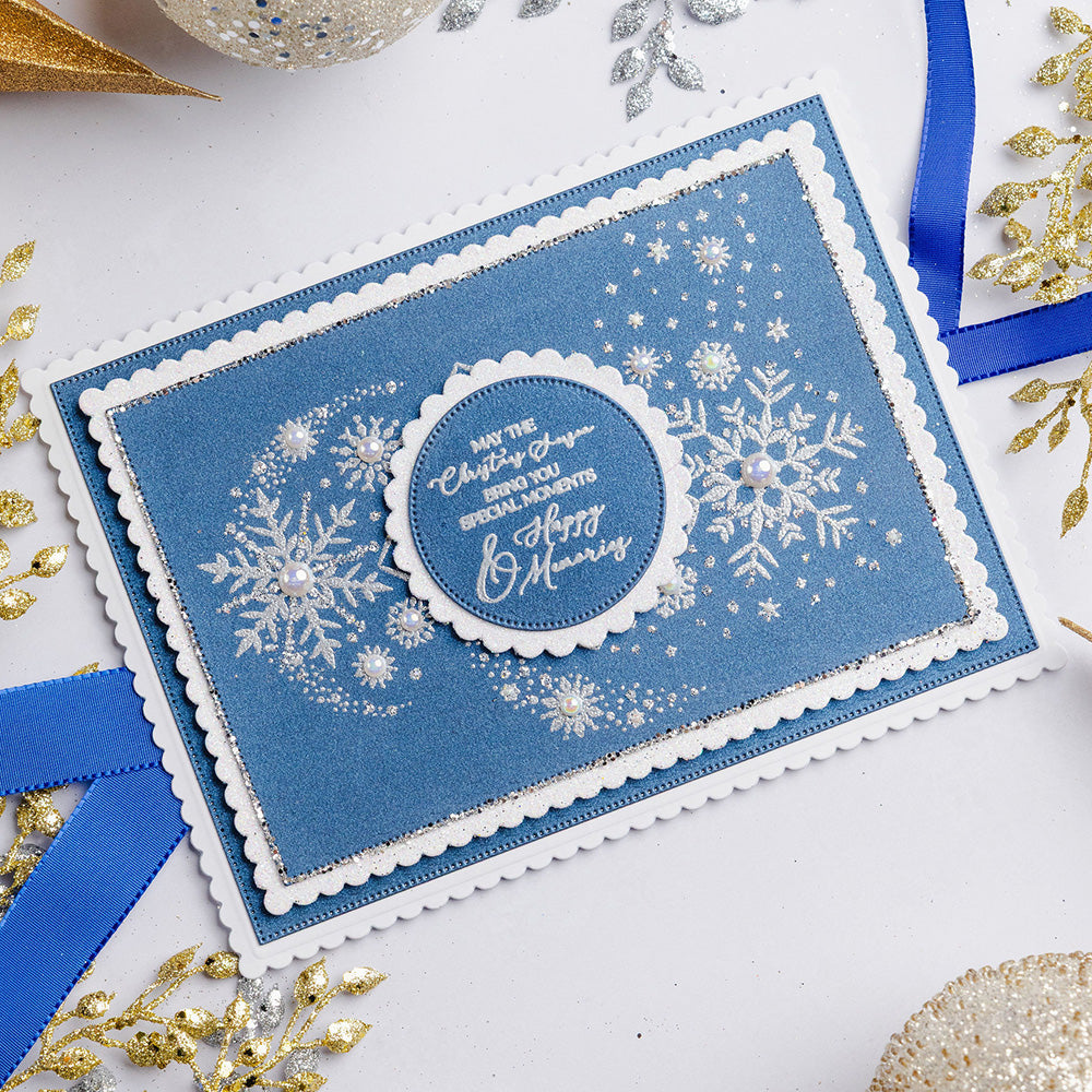 Chloe's Creative Cards Photopolymer Stamp Set (A6) - Snowflake Trails