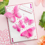 Chloe's Creative Cards Designer Printed Vellum Pad (5x7) - Delightful Butterfly Ombre