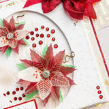Chloe's Creative Cards Designer Printed Vellum Pad (5x7) - Christmas Flower Ombre