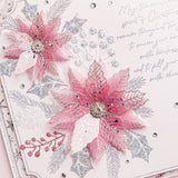 Chloe's Creative Cards Designer Printed Vellum Pad (5x7) - Christmas Flower Ombre
