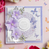 Chloe's Creative Cards Designer Printed Vellum Pad (4.5" x 6.5") - Tiny Butterfly Embellishments