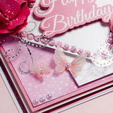 Chloe's Creative Cards Designer Printed Vellum Pad (4.5" x 6.5") - Tiny Butterfly Embellishments