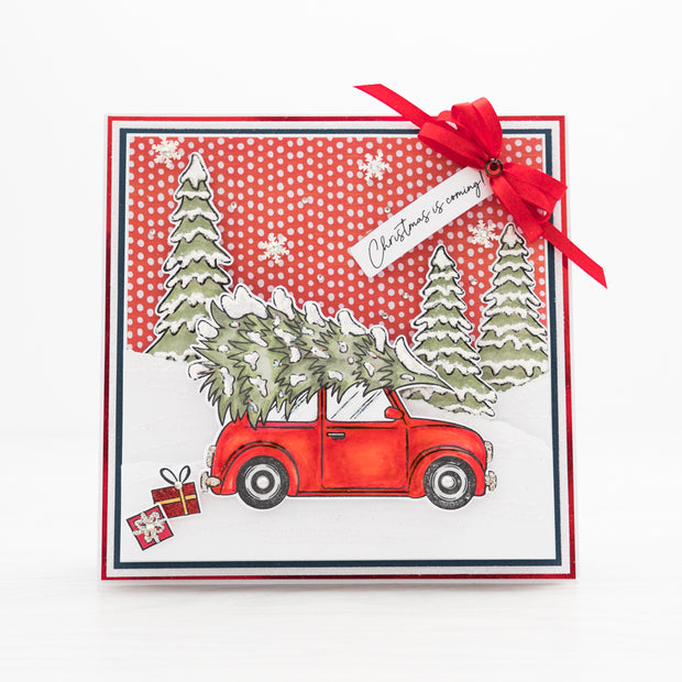 Chloes Creative Cards Die & Stamp Set - Driving Home for Christmas