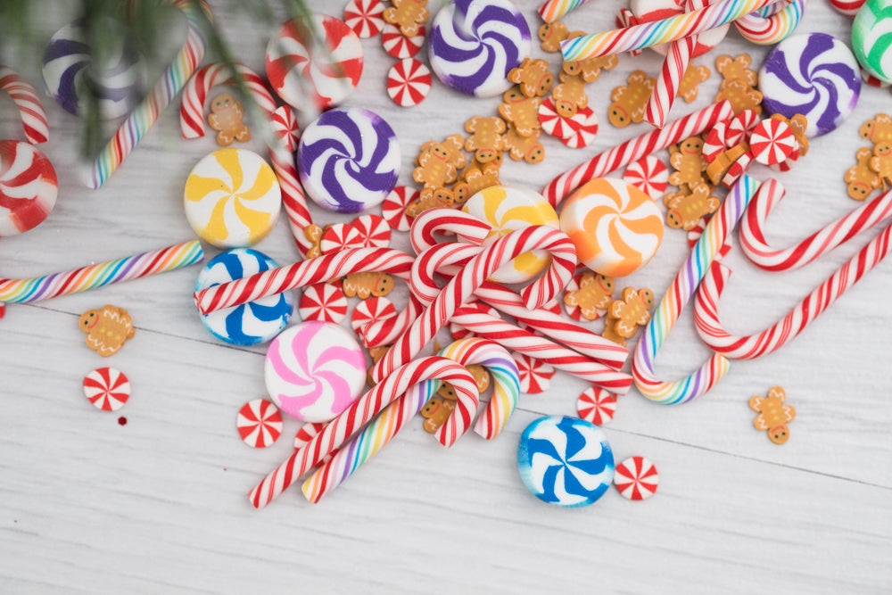 Chloes Creative Cards Clay Embellishment Mix - Candy Cane Lane