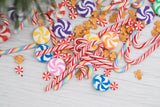 Chloes Creative Cards Clay Embellishment Mix - Candy Cane Lane