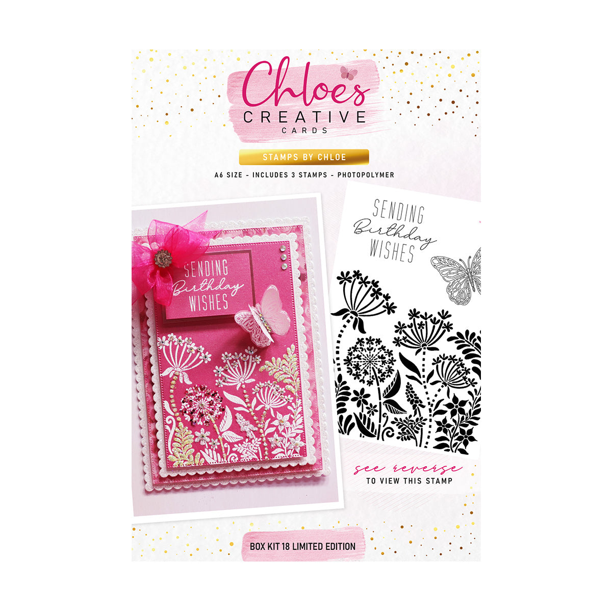 PRE ORDER Chloe's Creative Cards Box Kit 18 with Limited Edition Stamp