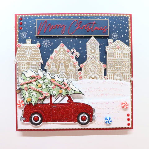 Chloes Creative Cards Die & Stamp Set - Driving Home for Christmas