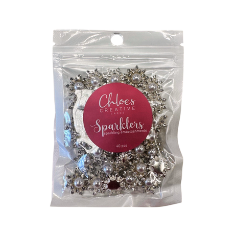 Chloes Creative Cards - Sparklers - Flower Sparklers Pearl