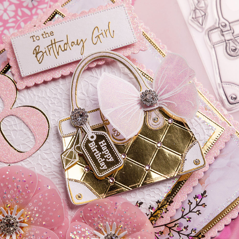 Dossier de gaufrage 3D 5x7 de Chloe's Creative Cards - Fond en treillis