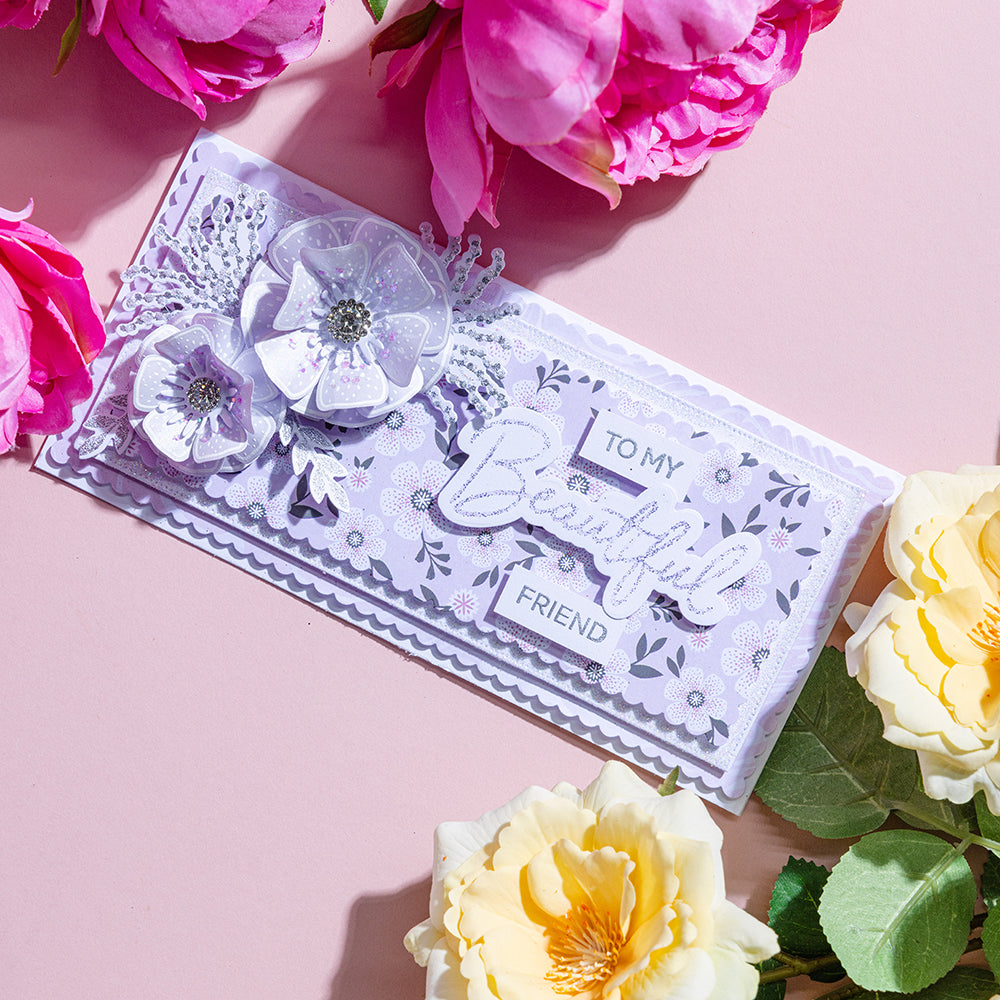 Chloe's Creative Cards Die &amp; Stamp - Erstaunlicher, schöner, lieblicher Sentiment Builder
