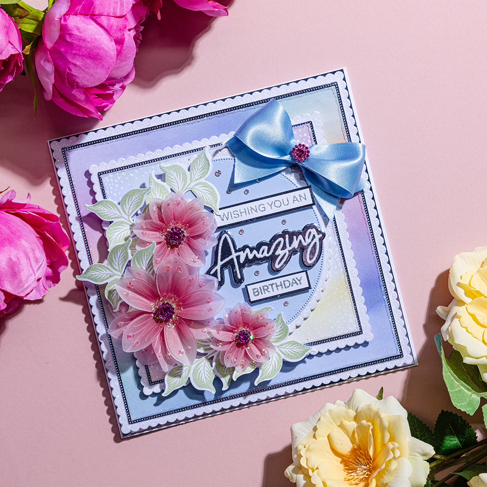 Cartes créatives de Chloé, matrice et tampon – Feuillage frais